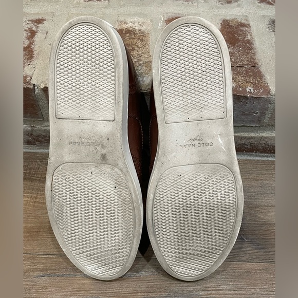 Cole Haan leather top sneakers. - Picture 2 of 4